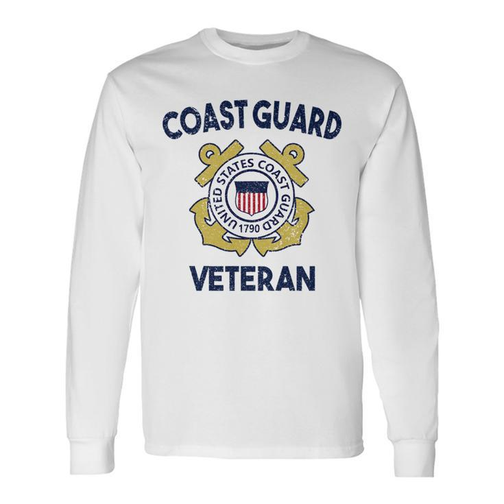 Proud Us Coast Guard Veteran Military Pride Veteran Long Sleeve T-Shirt T-Shirt