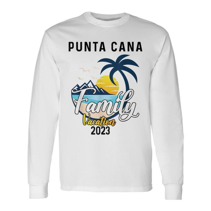 Punta Cana Vacation 2023 Matching Dominican Republic Long Sleeve T-Shirt