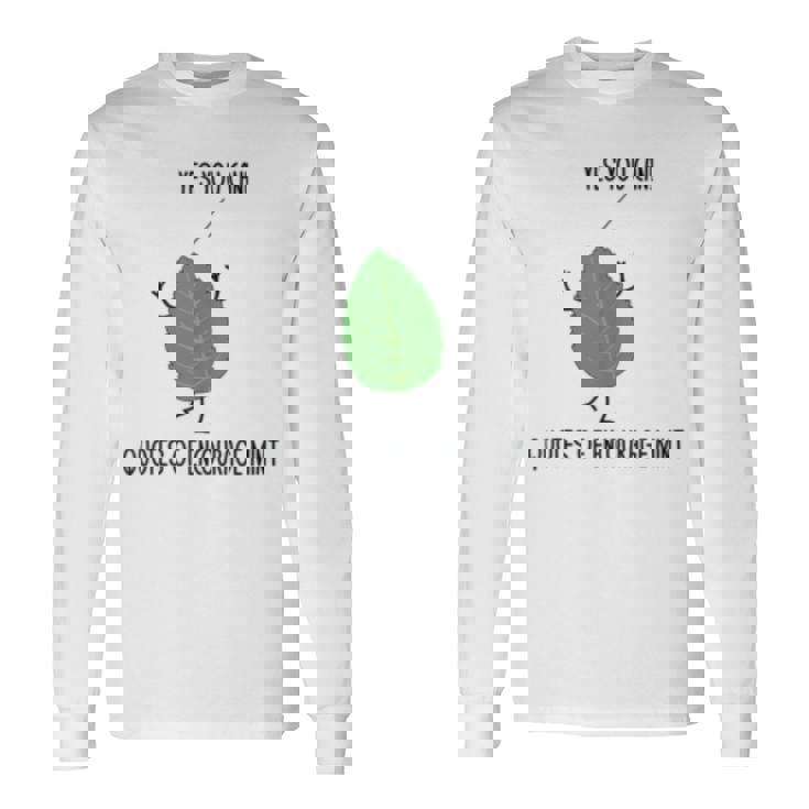 Quotes Of Encourage Mint Motivational Puns Jokes Humor Long Sleeve T-Shirt T-Shirt