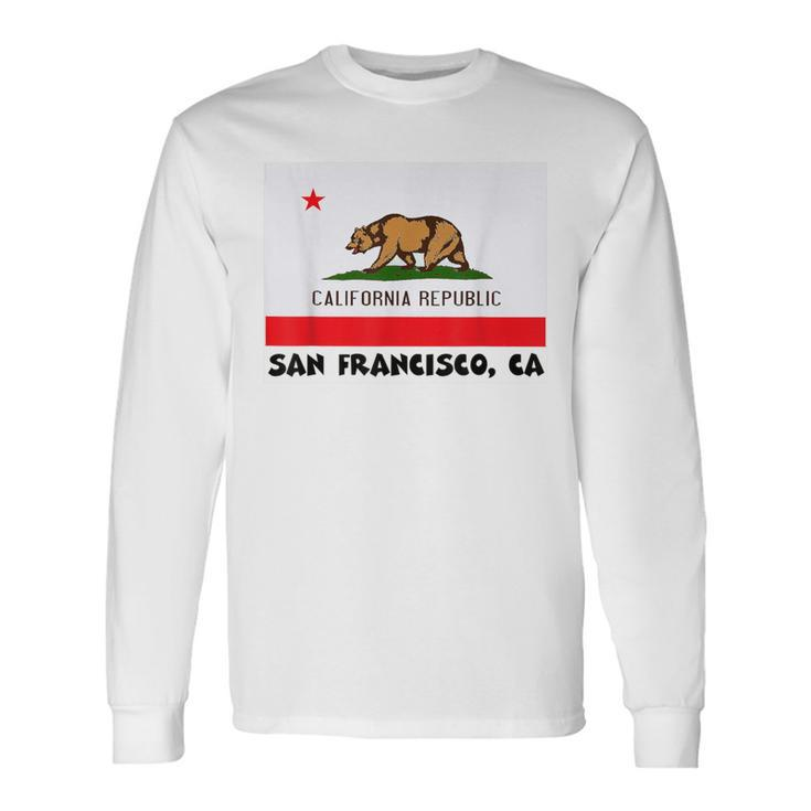San Francisco California Usa Flag Souvenir Long Sleeve T-Shirt