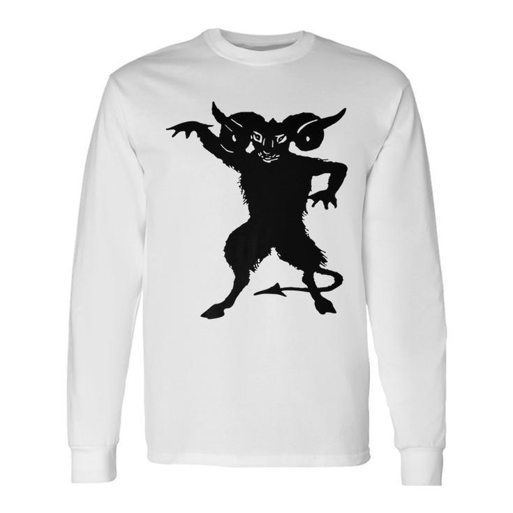 Scary Goat Devil Long Sleeve T-Shirt T-Shirt