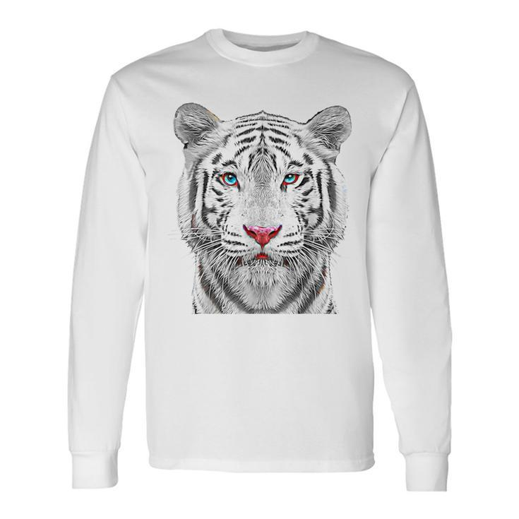 Siberian White Bengal Tiger Long Sleeve T-Shirt