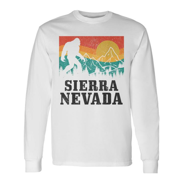 Sierra Nevada Bigfoot California Mountains Vintage Hiking Long Sleeve T-Shirt T-Shirt