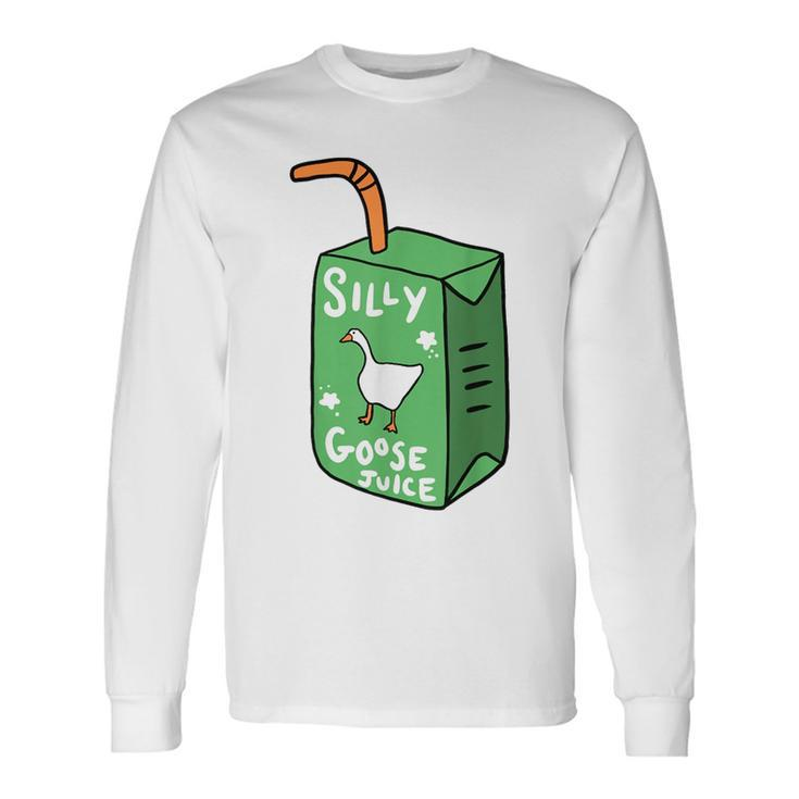 Silly Goose Juice Goose Meme Bird Lover Long Sleeve T-Shirt T-Shirt Gifts ideas