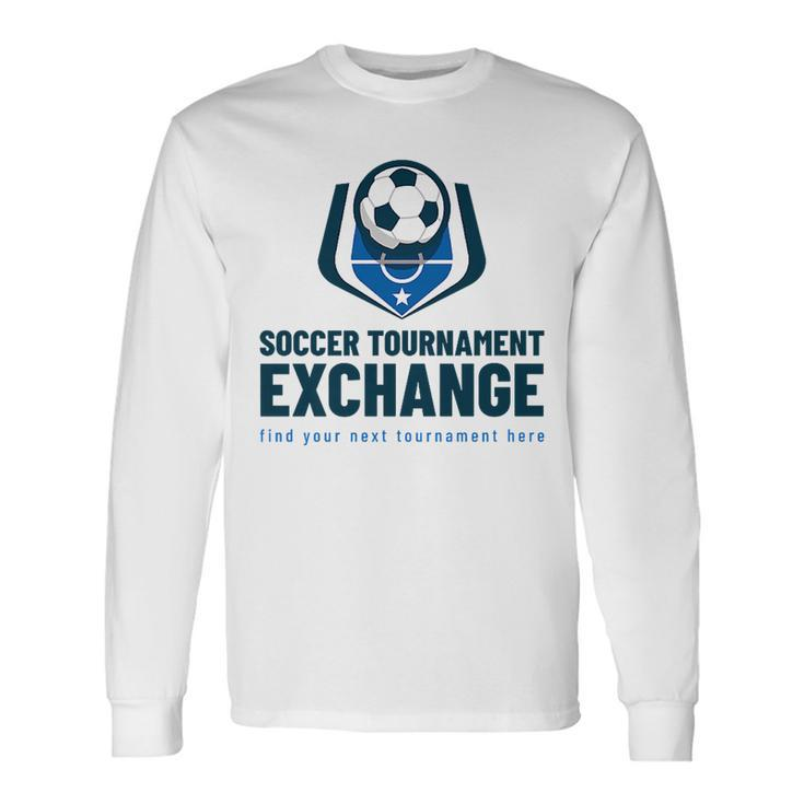 Soccer Tournament Exchange Number 2 Soccer Long Sleeve T-Shirt T-Shirt