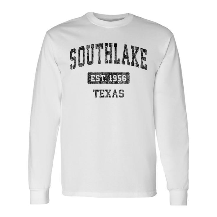Southlake Texas Tx Vintage Sports Black Long Sleeve T-Shirt