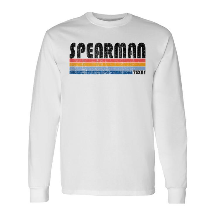 Spearman Tx Hometown Pride Retro 70S 80S Style Long Sleeve T-Shirt