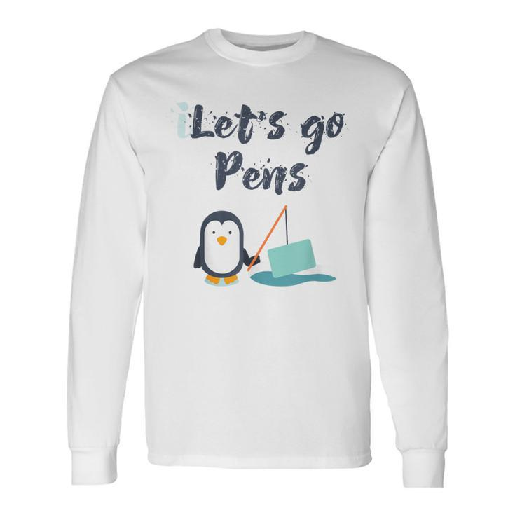 Sports 'S Lets Go Pens Hockey Penguins Long Sleeve T-Shirt