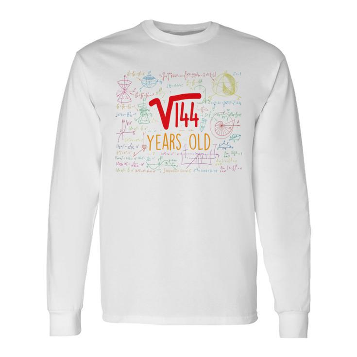 Square Root Of 144 12Th Birthday 12 Years Old Long Sleeve T-Shirt