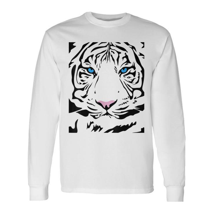 Tiger Tigress Face Fierce And Wild Beautiful Big Cat T Long Sleeve T-Shirt