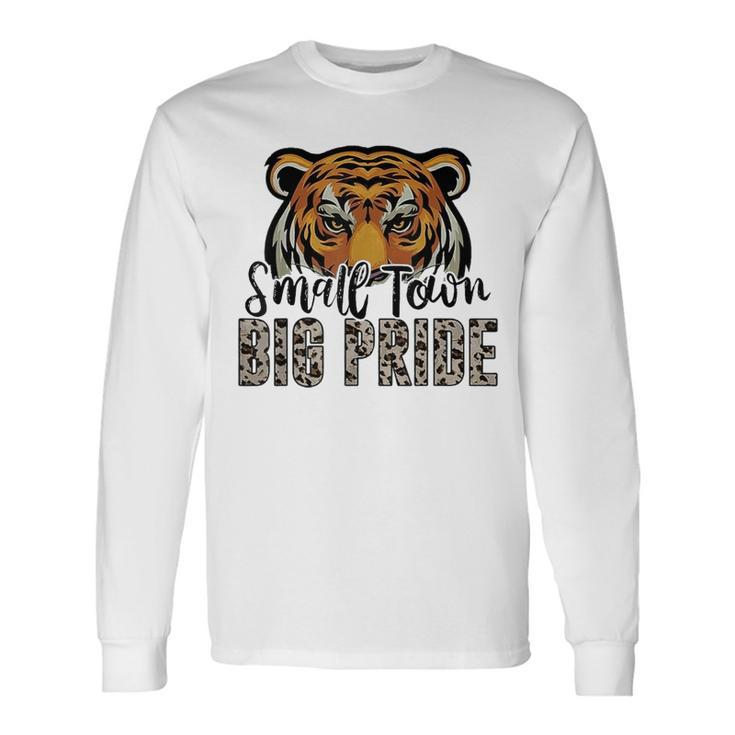 Tigers School Sports Fan Team Spirit Football Leopard Long Sleeve T-Shirt Gifts ideas