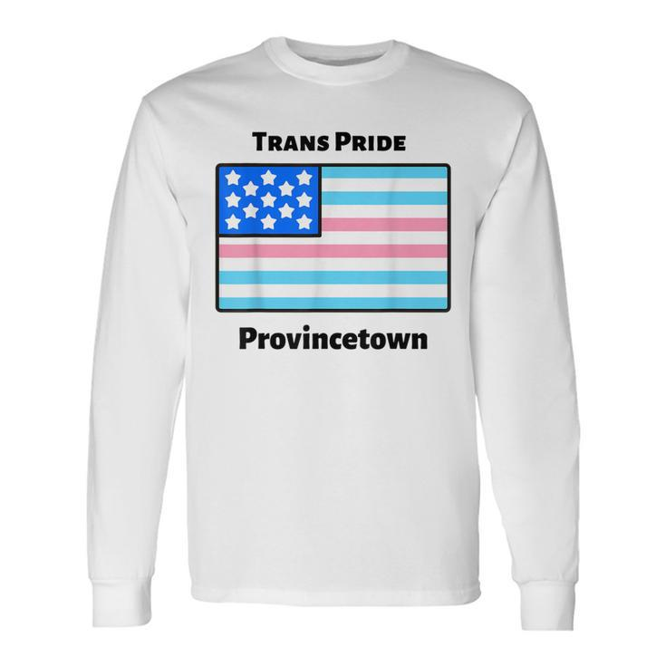 Trans Pride Provincetown Flag Long Sleeve T-Shirt