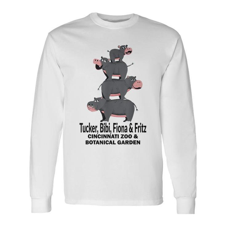 Tucker-Bibi-Fiona And Fritz Hippo Long Sleeve T-Shirt T-Shirt