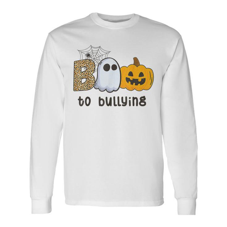 Unity Day Orange Anti Bullying Boo To Bullying Long Sleeve T-Shirt Gifts ideas