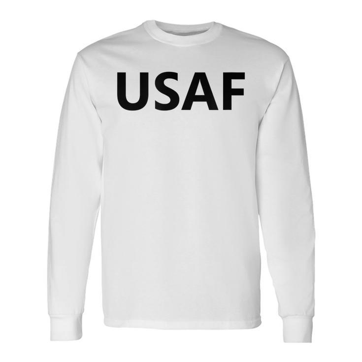 Us Air Force Pt Usaf Workout Uniform Military Training Gym Long Sleeve T-Shirt T-Shirt