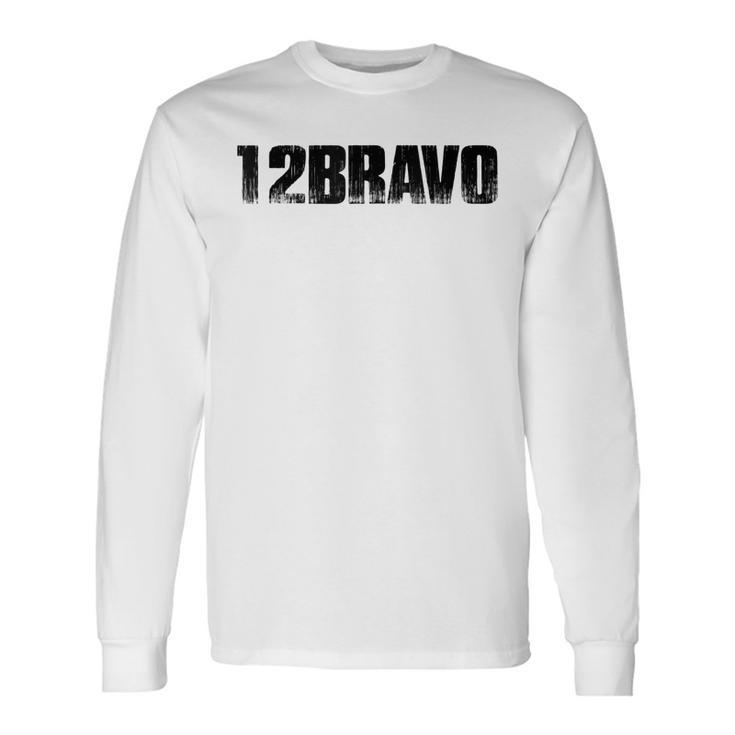 Us Army 12 Bravo Combat Engineer 12B Veteran Long Sleeve T-Shirt T-Shirt