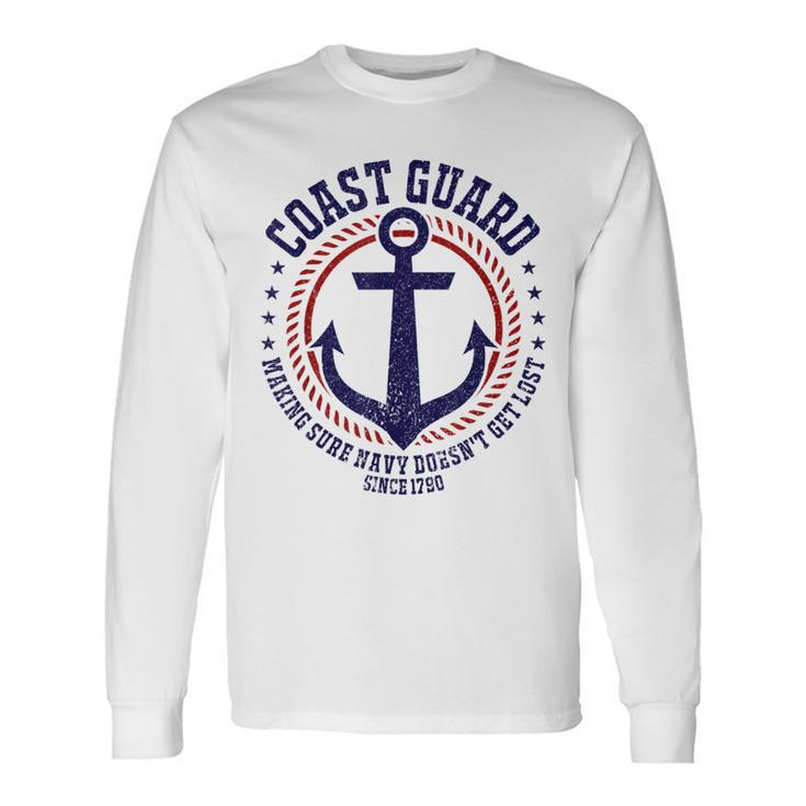 Us Coast Guard United Stated Armed Forces Dad For Dad Long Sleeve T-Shirt T-Shirt