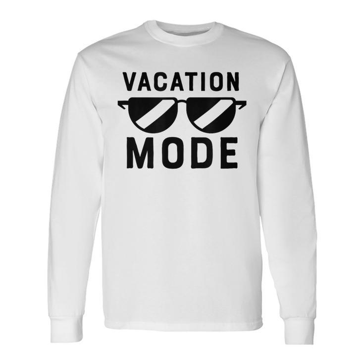 Vacation Mode For Boys Sunglasses Vacay Vacation Long Sleeve T-Shirt