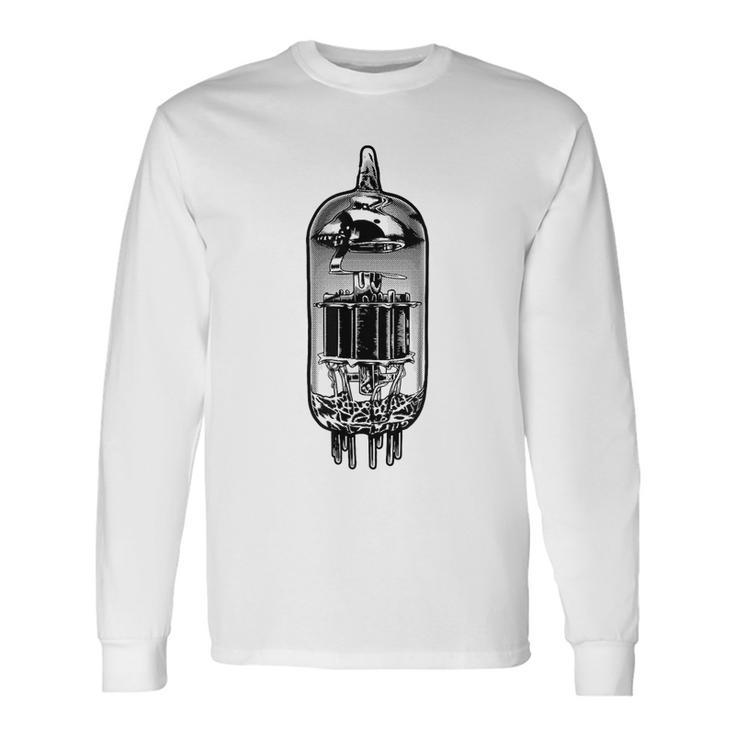 Vacuum Tube Vintage Analog Valve Amplifier Guitar Guitar Long Sleeve T-Shirt T-Shirt