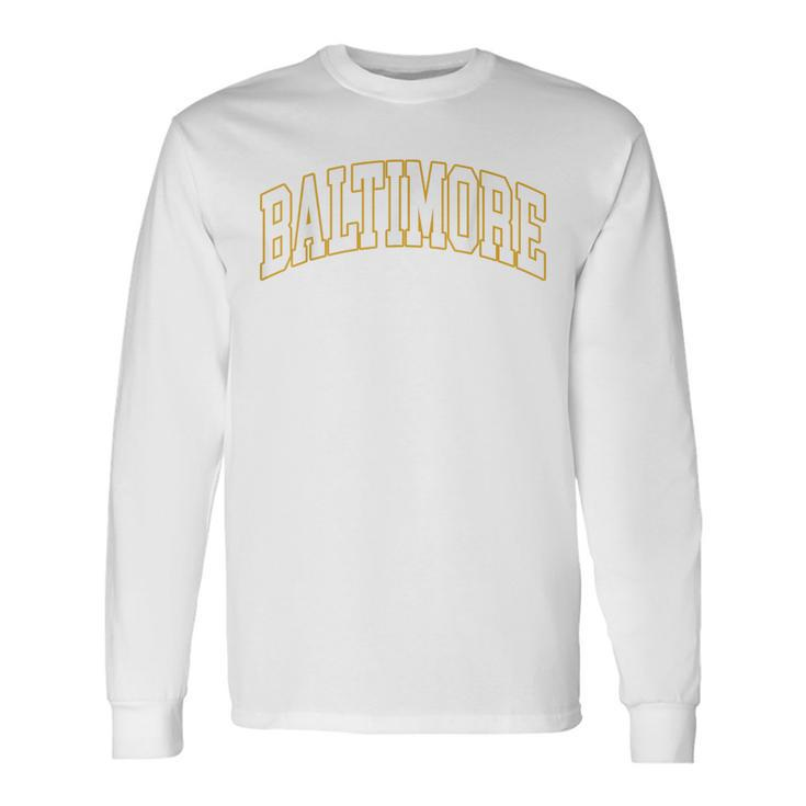 Vintage Baltimore Long Sleeve T-Shirt
