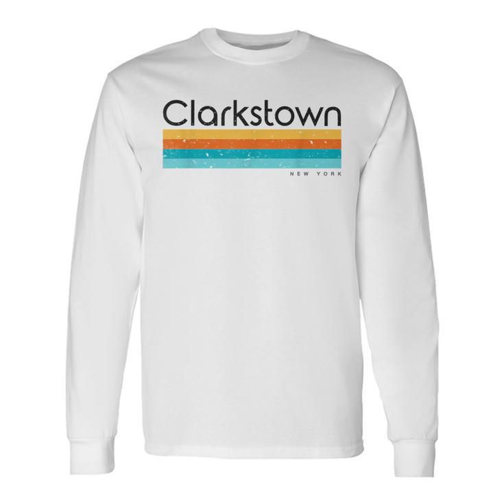 Vintage Clarkstown New York Retro Long Sleeve T-Shirt
