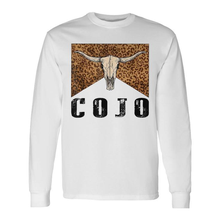 Vintage Cojo Bull Skull Country Music Long Sleeve T-Shirt T-Shirt