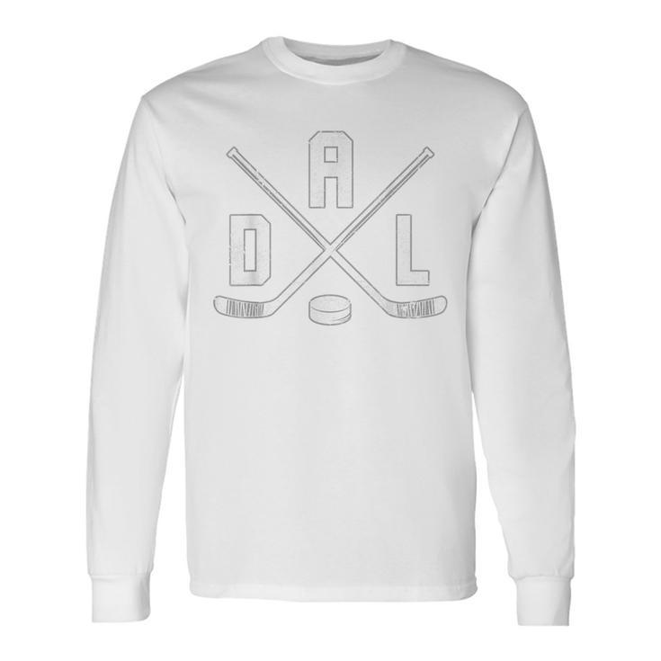 Vintage Dallas Ice Hockey Sticks Texas Star Long Sleeve T-Shirt T-Shirt