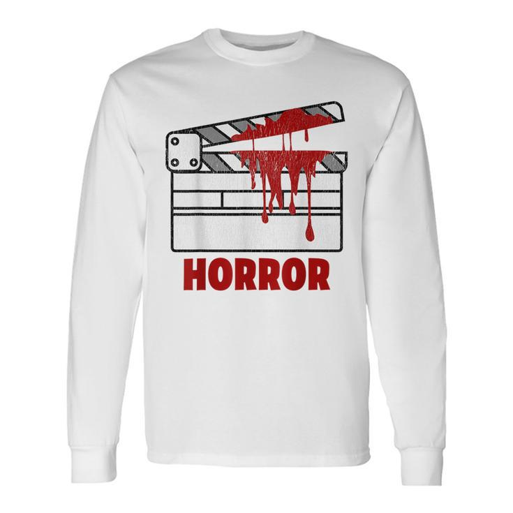Vintage Horror Flick Halloween Scary Horror Movie Horror Halloween Long Sleeve T-Shirt T-Shirt