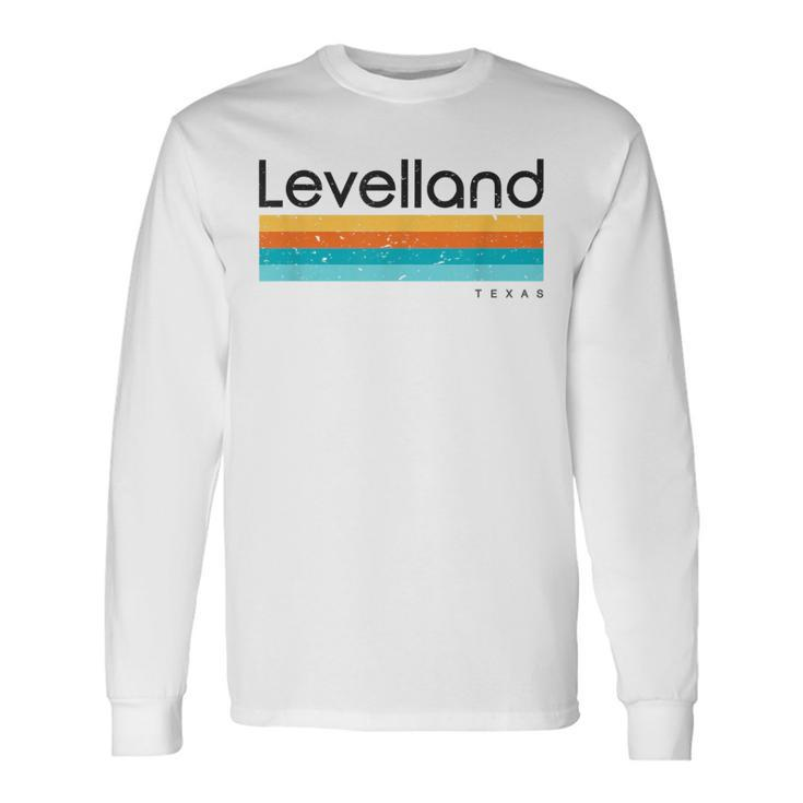 Vintage Levelland Tx Texas Usa Retro Long Sleeve T-Shirt