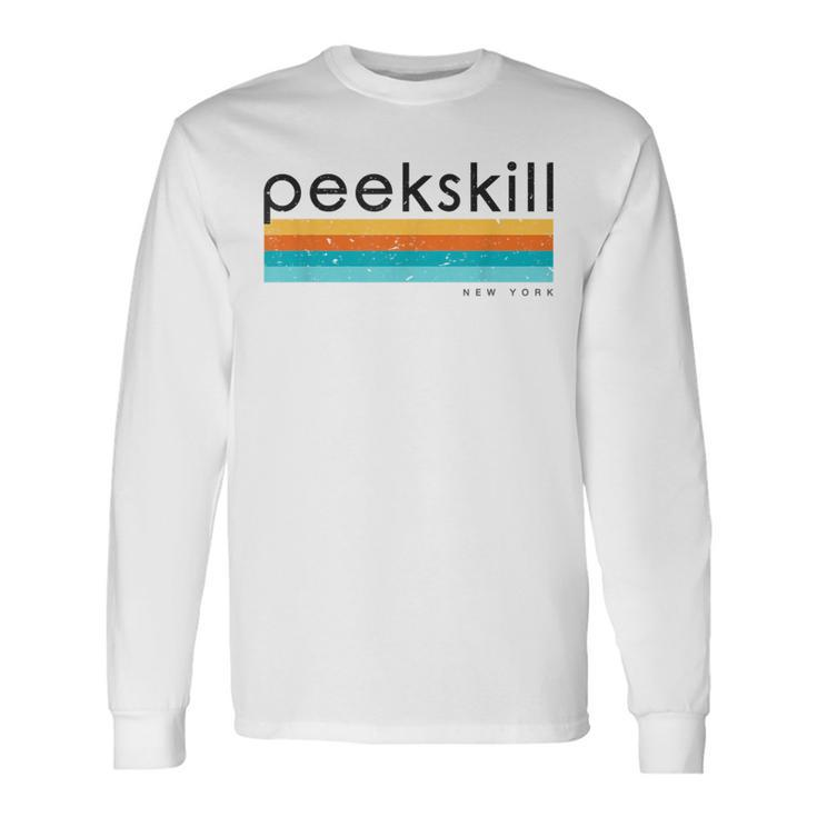 Vintage Peekskill New York Retro Long Sleeve T-Shirt