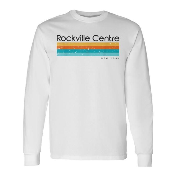 Vintage Rockville Centre New York Retro Long Sleeve T-Shirt