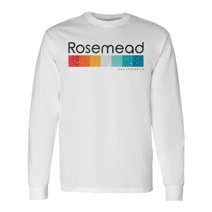 Vintage Rosemead California Ca Retro Long Sleeve T-Shirt