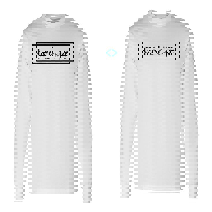 Web Developer Full Stack Programmer Coding Long Sleeve T-Shirt