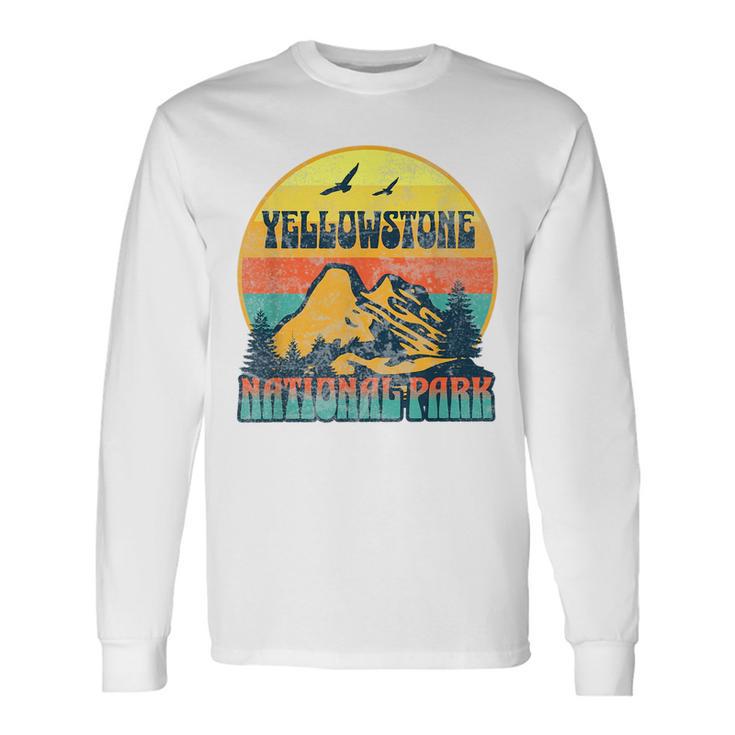 Yellowstone National Park Wyoming Nature Hiking Outdoors Long Sleeve T-Shirt