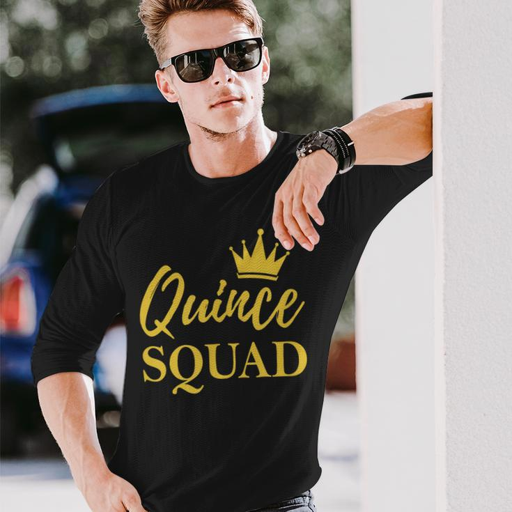 15 Year Old Quince Squad Quinceanera Latin Style Long Sleeve Gifts for Him