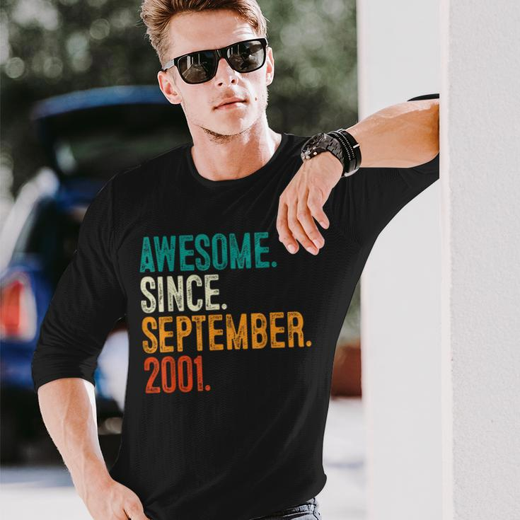 22Nd Birthday 22 Years Old Awesome Since September 2001 Long Sleeve T-Shirt Gifts for Him