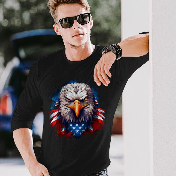 4Th July American Pride American Eagle Symbol Of Freedom Long Sleeve T-Shirt T-Shirt Gifts for Him
