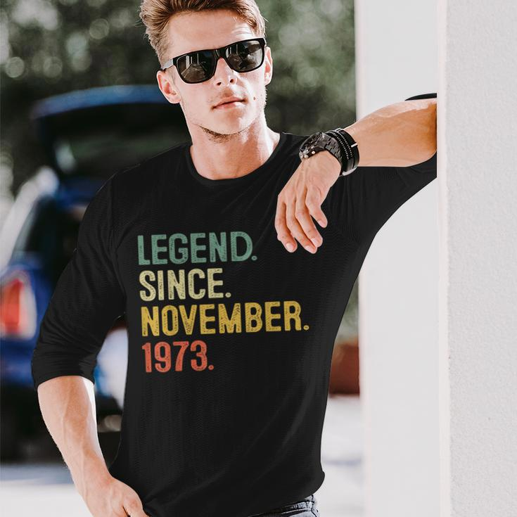 50 Years Old 50Th Birthday Legend Since November 1973 Long Sleeve T-Shirt Gifts for Him