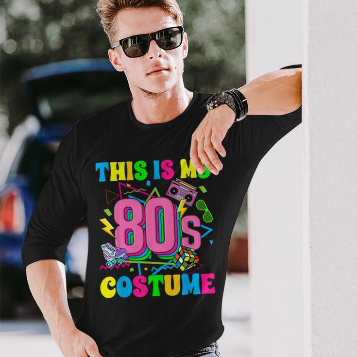 This Is My 80S Costume Retro Vintage 1980'S Party Costume Long Sleeve Gifts for Him