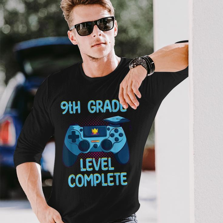 9Th Grade Level Complete Last Day Of School Graduation Long Sleeve T-Shirt T-Shirt Gifts for Him