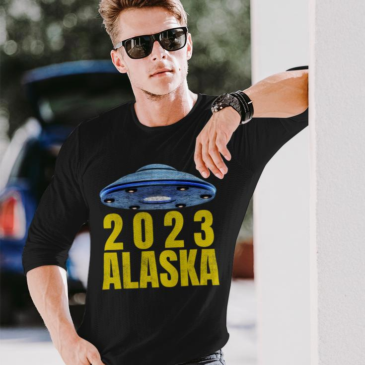 Alaska 2Alien Ufo For Science Fiction Lovers Long Sleeve T-Shirt Gifts for Him