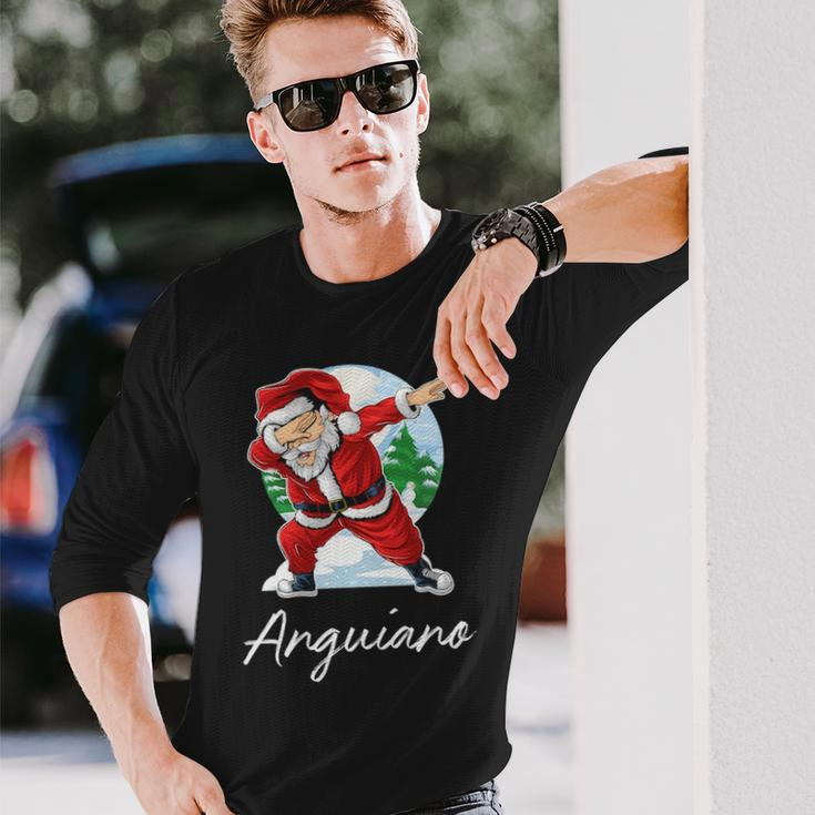 Anguiano Name Santa Anguiano Long Sleeve T-Shirt Gifts for Him