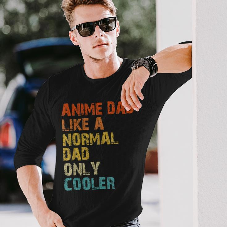 Anime Dad Like A Normal Dad But Cooler Fathers Day Anime Long Sleeve T-Shirt T-Shirt Gifts for Him