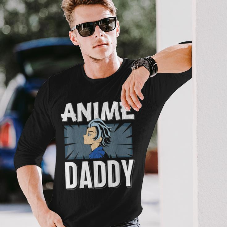 Anime Daddy Saying Animes Hobby Lover Dad Father Papa Long Sleeve T-Shirt T-Shirt Gifts for Him