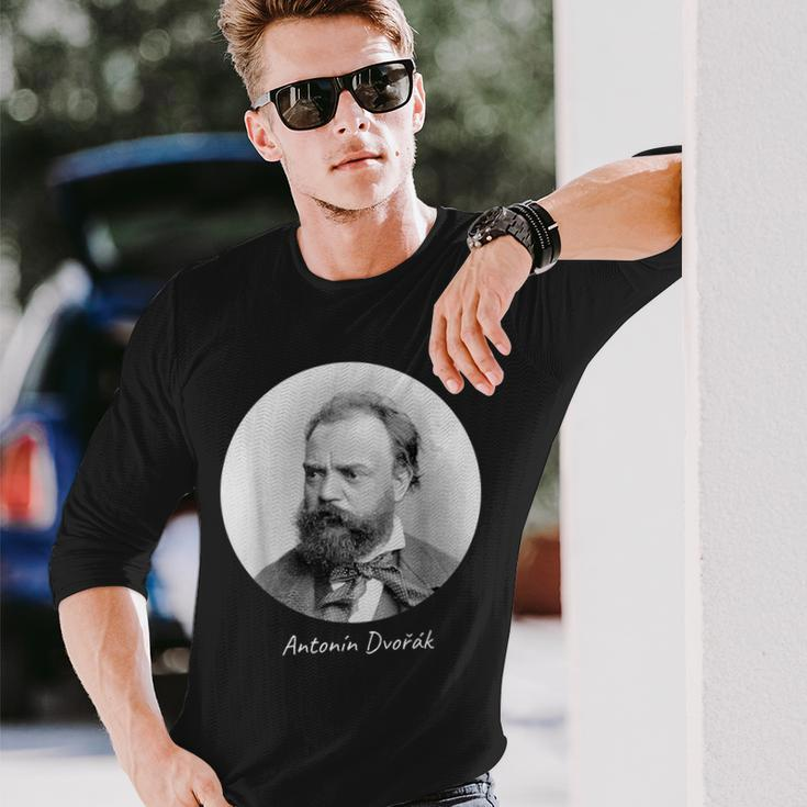 Antonin Dvorak Composer Portrait Long Sleeve T-Shirt Gifts for Him