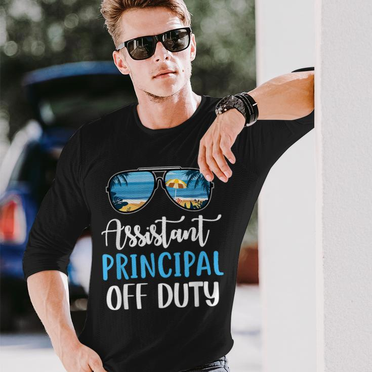 Assistant Principal Off Duty Beach Summer Last Day Of School Long Sleeve T-Shirt T-Shirt Gifts for Him