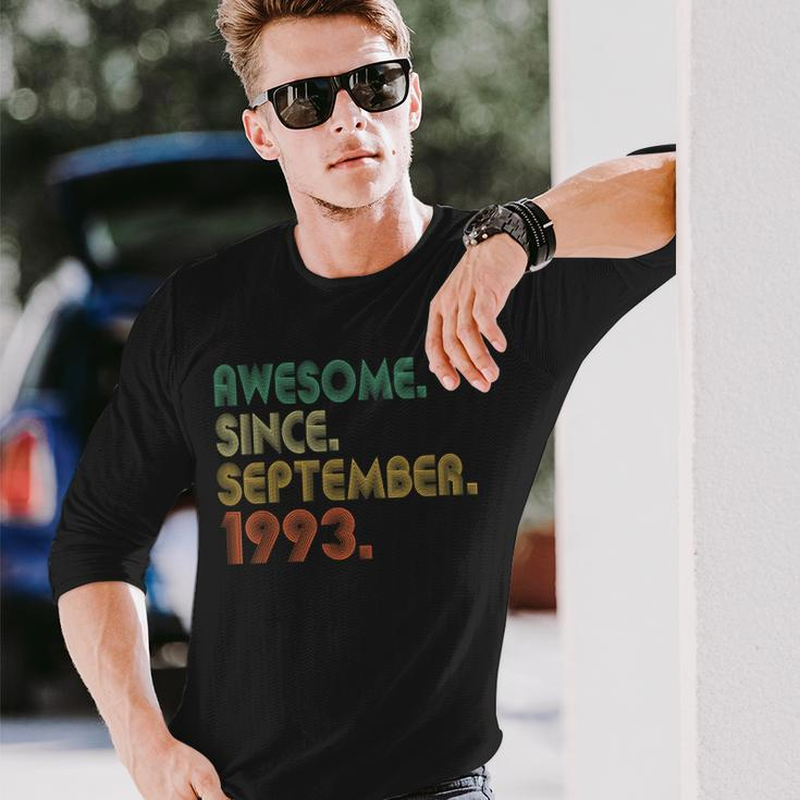 Awesome Since September 1993 30Th Birthday 30 Year Old Long Sleeve Gifts for Him