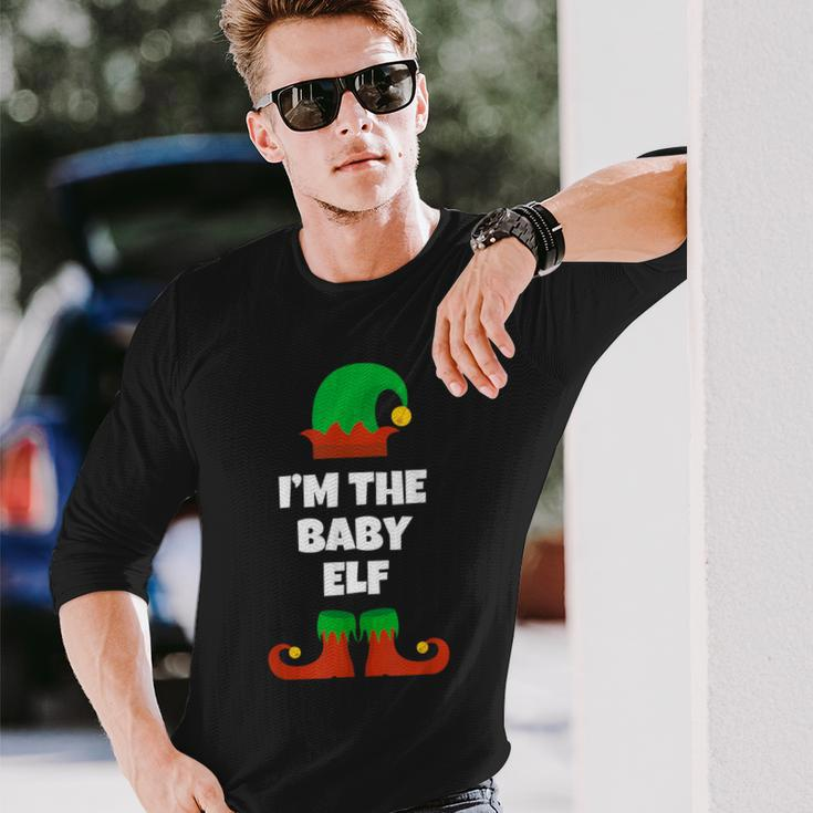 Baby Elf Christmas Matching Family Pajama Pj Xmas Long Sleeve T-Shirt Gifts for Him