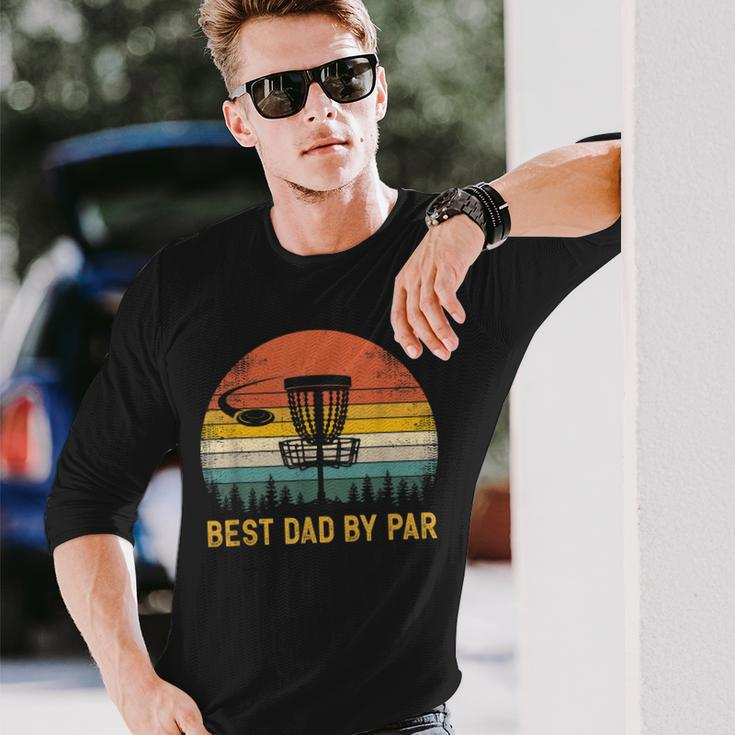 Best Dad By Par Disc Golf Dad Fathers Day Long Sleeve T-Shirt T-Shirt Gifts for Him