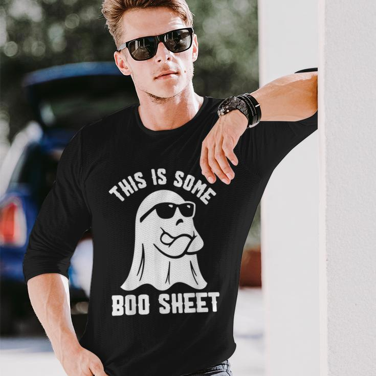 This Is Some Boo Sheet Halloween Ghost Long Sleeve T-Shirt Gifts for Him